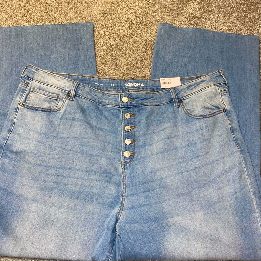 Sonoma Jeans - Wide Leg - Button Fly. NWT. - Picture 1 of 4